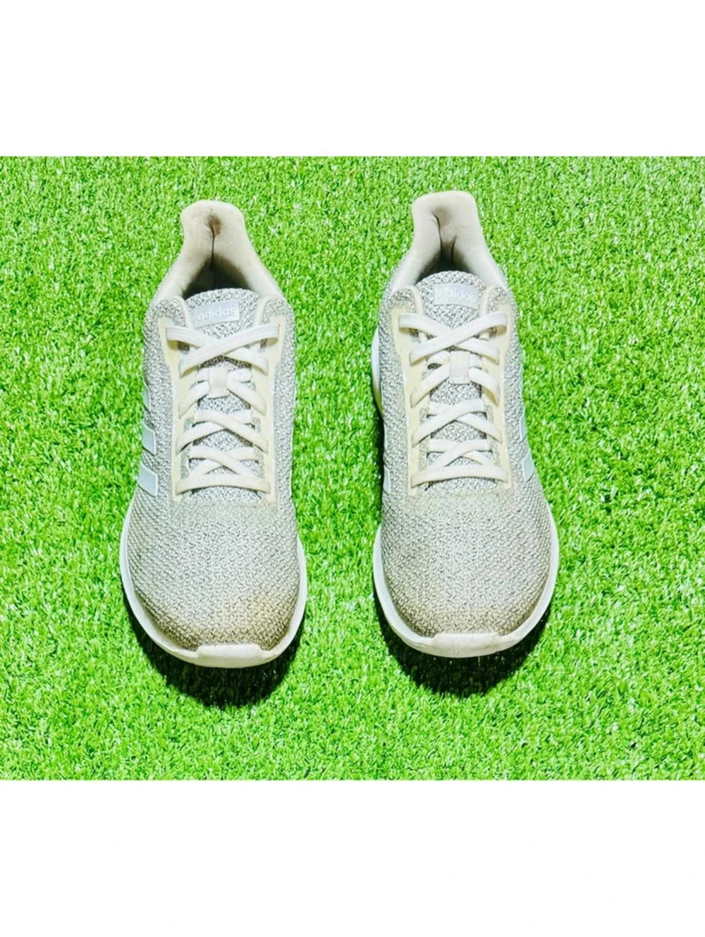Adidas Cosmic 2 Cloudfoam Running Shoes - Grey/White (Size 8)